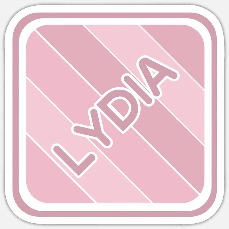 First name Lydia Sticker size S (10 x 10 cm)