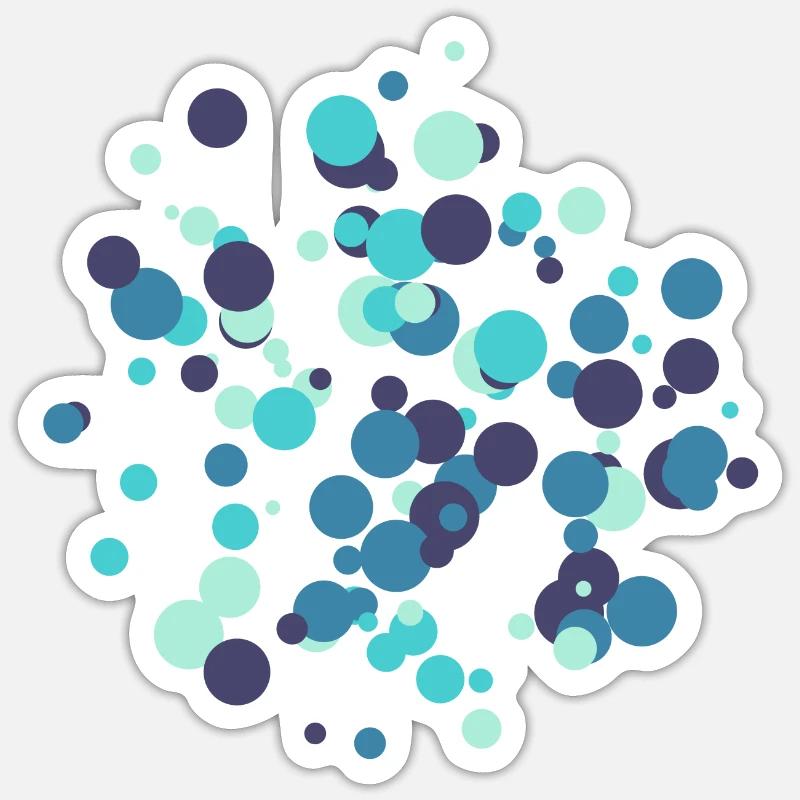Abstract pattern around Sticker size S (10 x 10 cm)