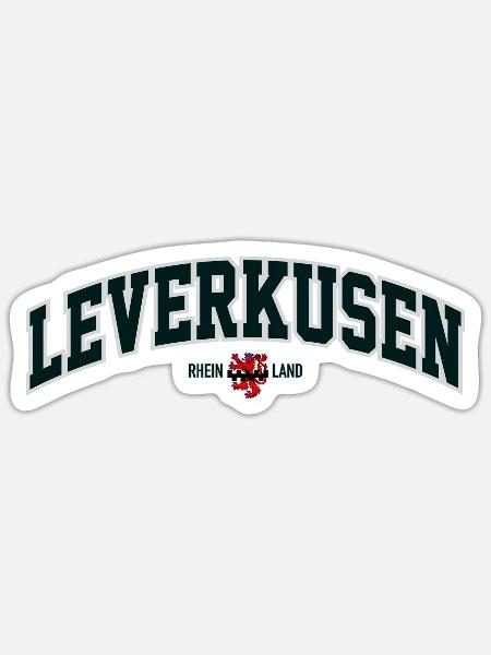 LEVERKUSEN - Sticker Größe S (10 x 10 cm) - Mattweiß