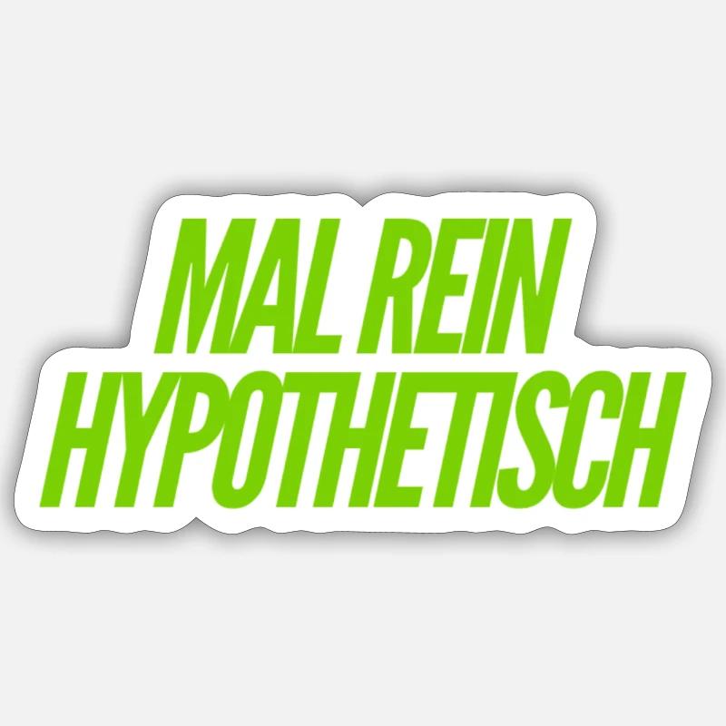 Hypothesis - Sticker size S (10 x 10 cm) - white matte