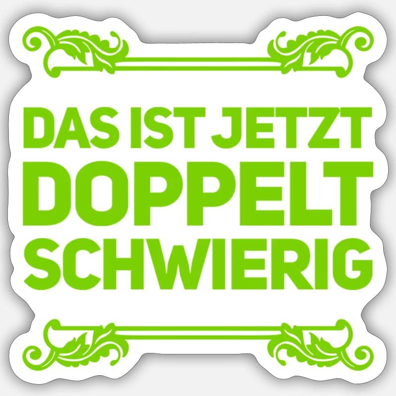 Double niveau de difficulté - Sticker taille S (10 x 10 cm) - blanc mat