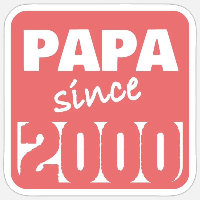 2000 - Sticker Größe S (10 x 10 cm) - Mattweiß
