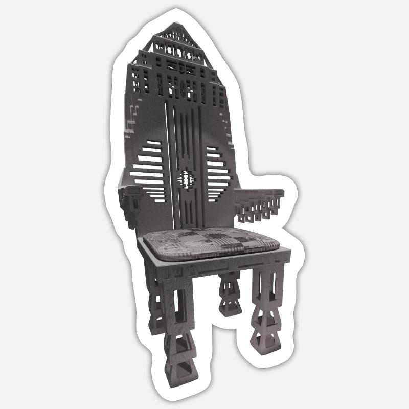 AMBIGUOUS THRONE Sticker size S (10 x 10 cm)