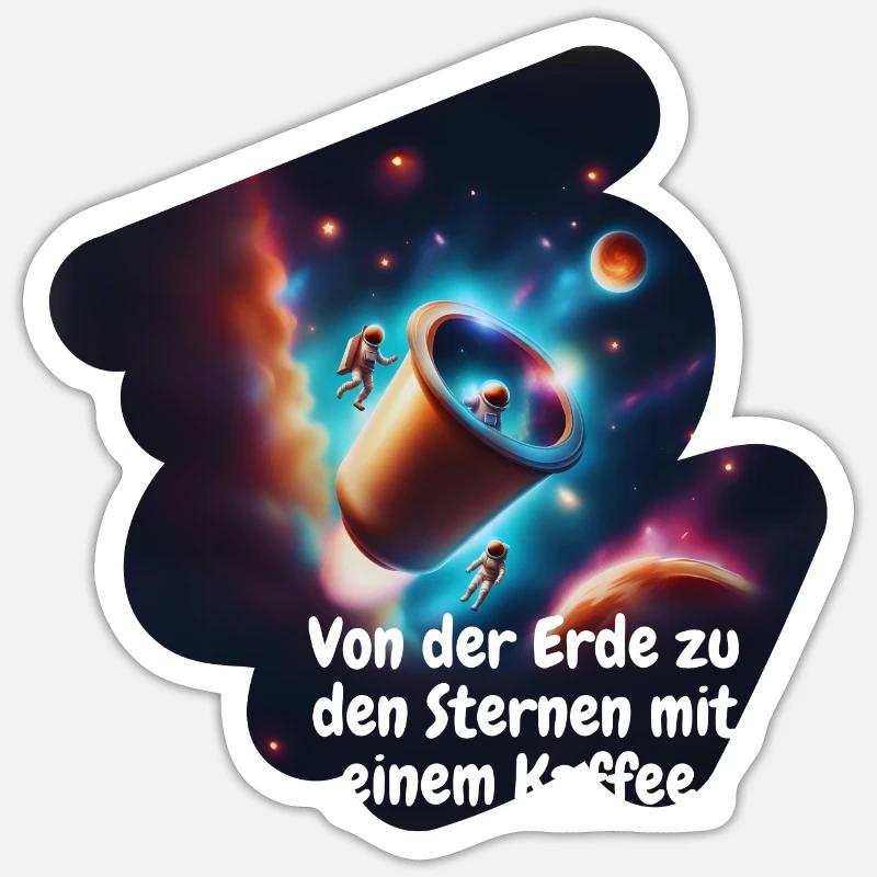 Coffee Capsule Expedition - Sticker size S (10 x 10 cm) - white matte