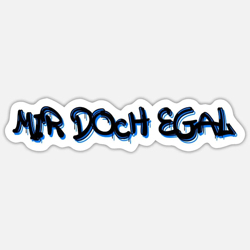 Je m’en fous Statement Attitude Chill - Sticker taille S (10 x 10 cm) - blanc mat