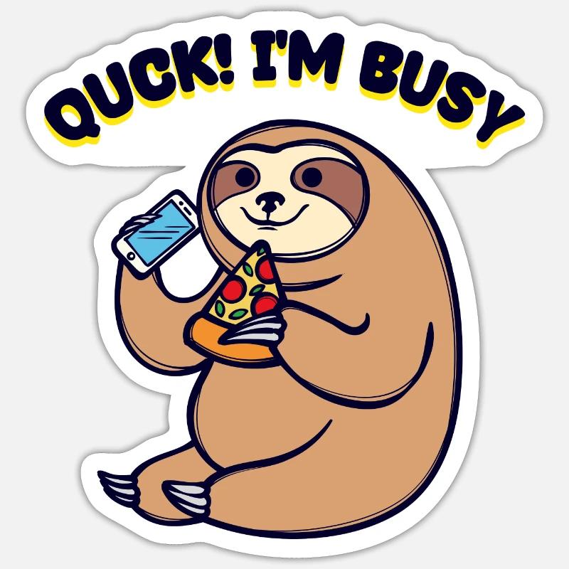 Drôle, ça n’a pas d’importance, l’attitude de déclaration n’a pas d’importance pour moi Sticker taille S (10 x 10 cm)