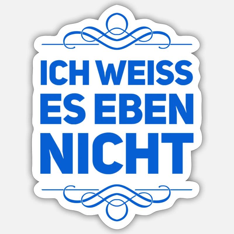 unsuspecting - Sticker size S (10 x 10 cm) - white matte