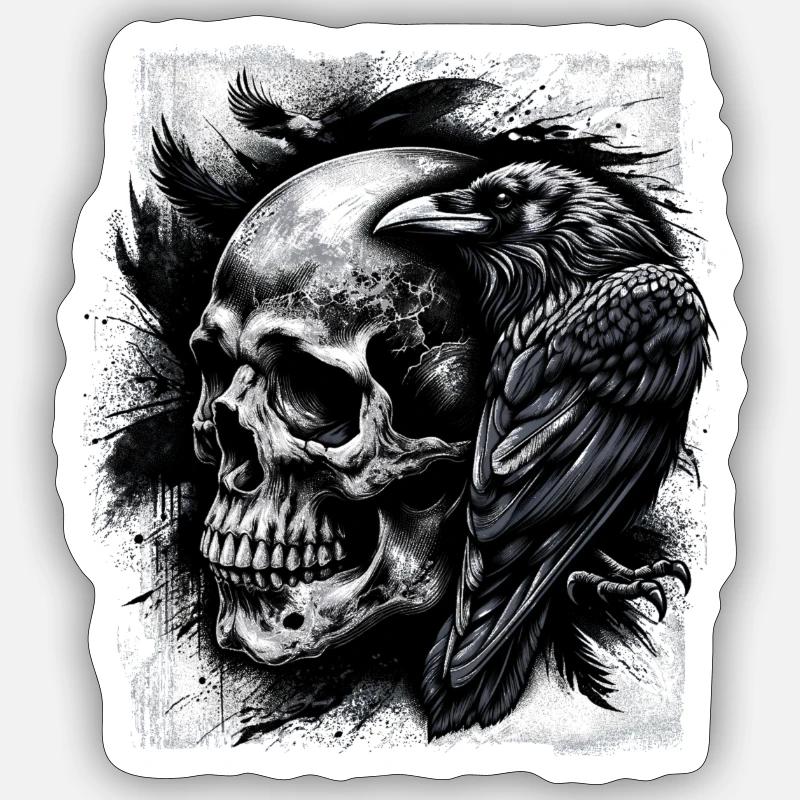 Présage de l’Oracle - Sticker taille S (10 x 10 cm) - blanc mat