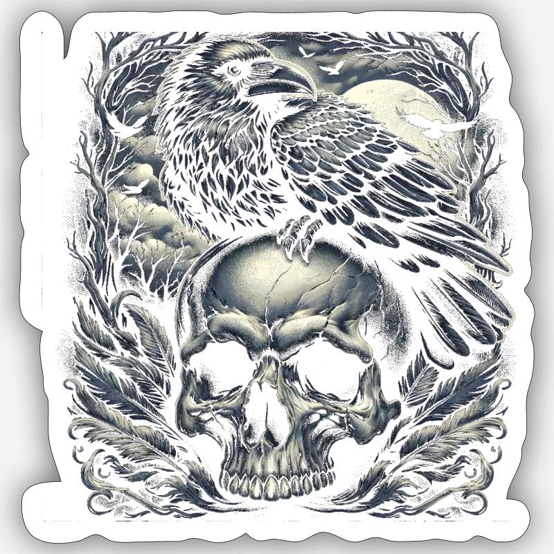 Nächtliche Wache Sticker Größe S (10 x 10 cm)