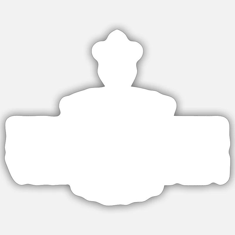 das war eine Lüge - Sticker Größe S (10 x 10 cm) - Mattweiß