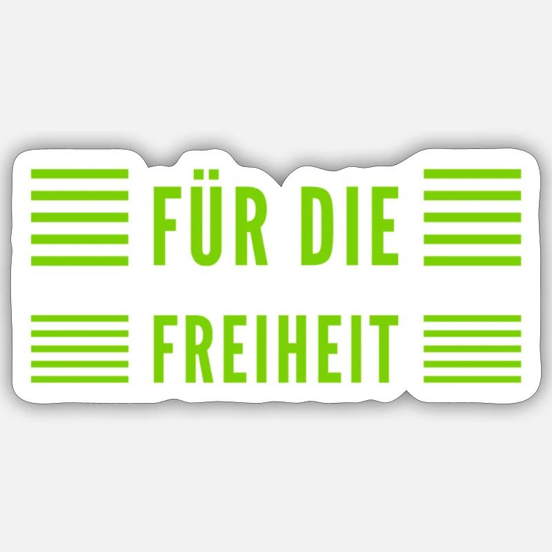La liberté, c’est merveilleux - Sticker taille S (10 x 10 cm) - blanc mat