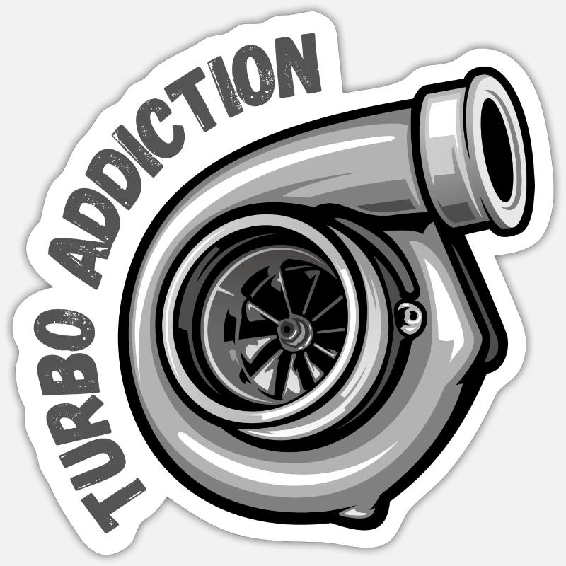 Dépendance à la turbe Sticker taille S (10 x 10 cm)