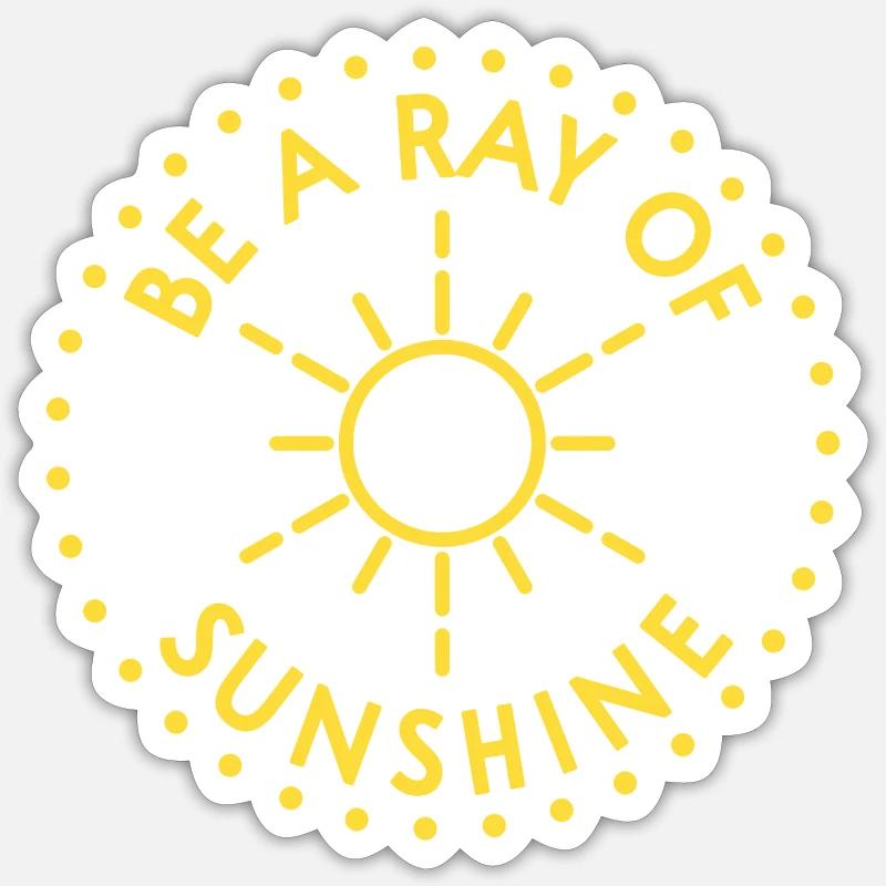 Positive saying - Sticker size S (10 x 10 cm) - white matte