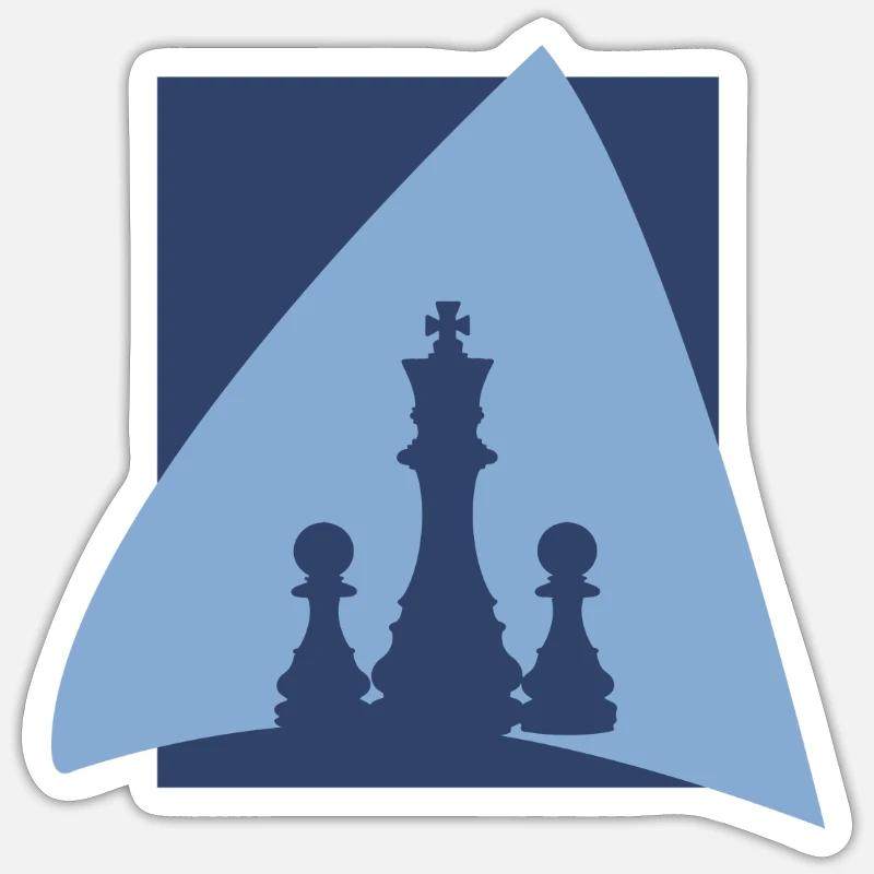 Chessboard Strategy Chess Player Sticker size S (10 x 10 cm)