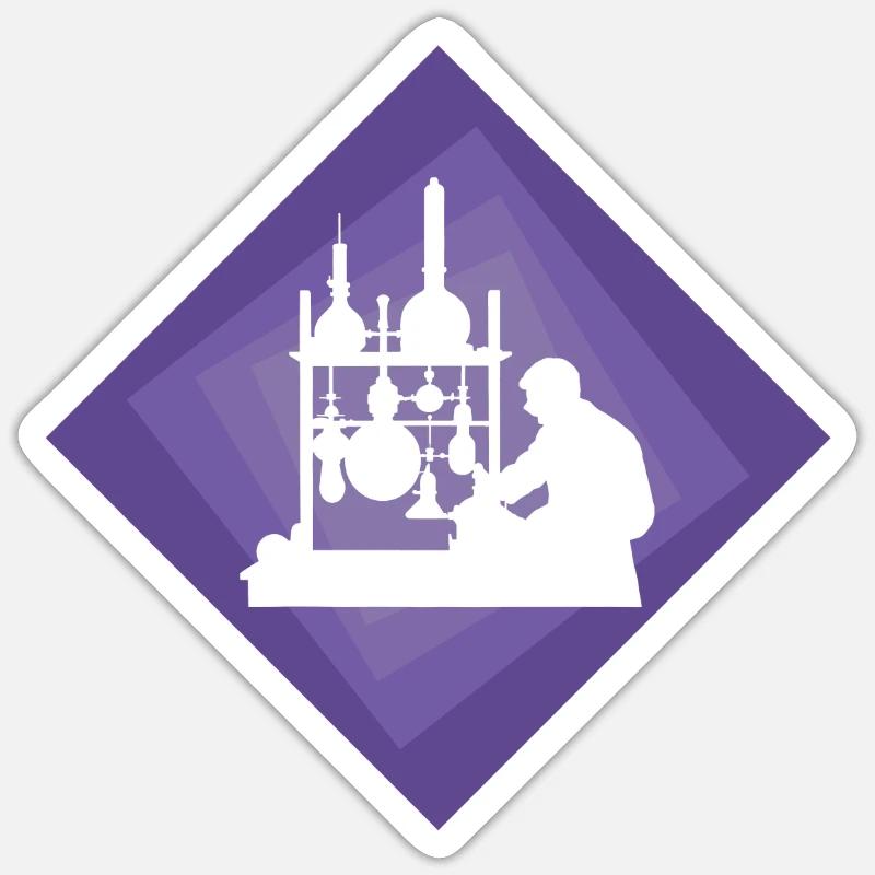 Biochemistry Molecule Biochemist Sticker size S (10 x 10 cm)