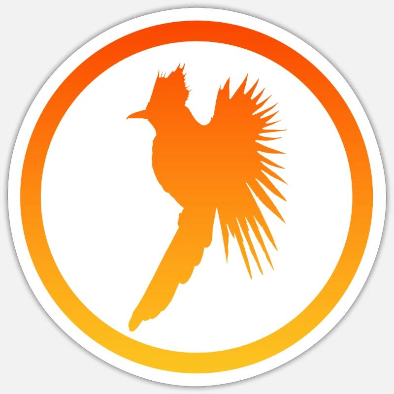 Calopsitte oiseau drôle - Sticker taille S (10 x 10 cm) - blanc mat