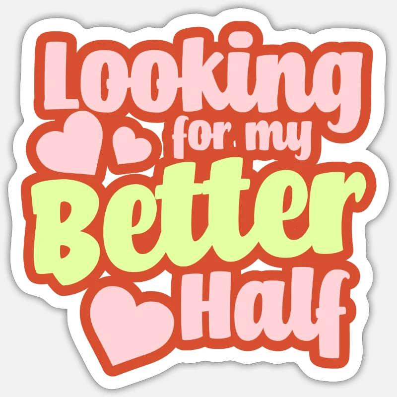 Valentines - Sticker taille S (10 x 10 cm) - blanc mat
