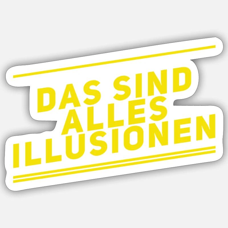 wir werden belogen - Sticker Größe S (10 x 10 cm) - Mattweiß
