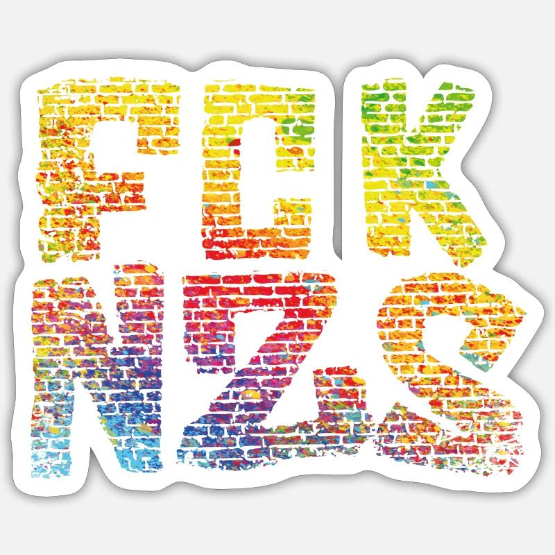 FCK NZS Sticker size S (10 x 10 cm)