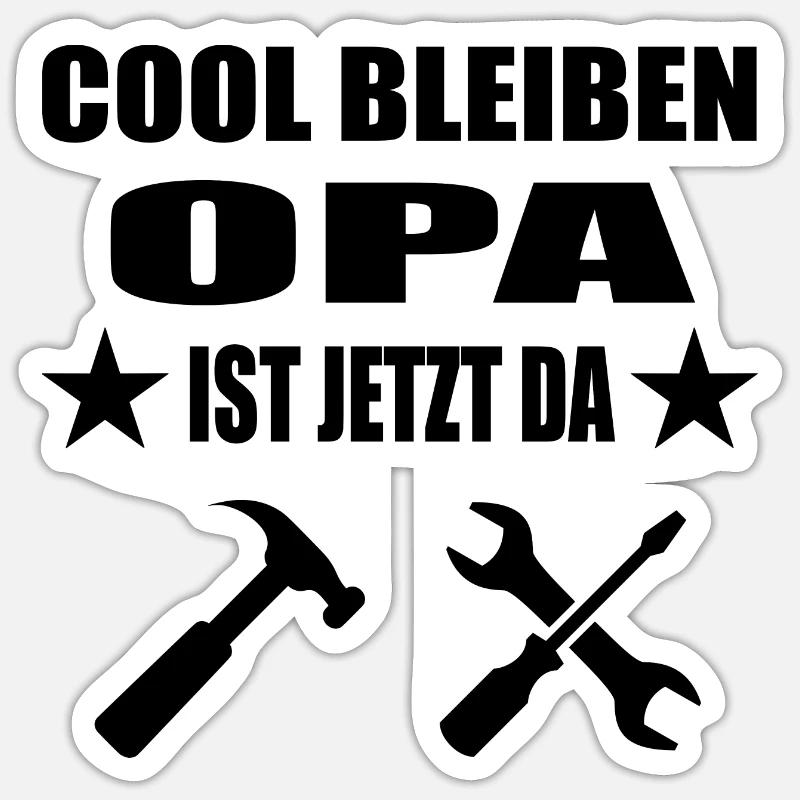 Opa Sticker Größe S (10 x 10 cm)