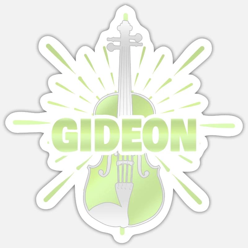 Cadeau pour Gideon - Sticker taille S (10 x 10 cm) - blanc mat