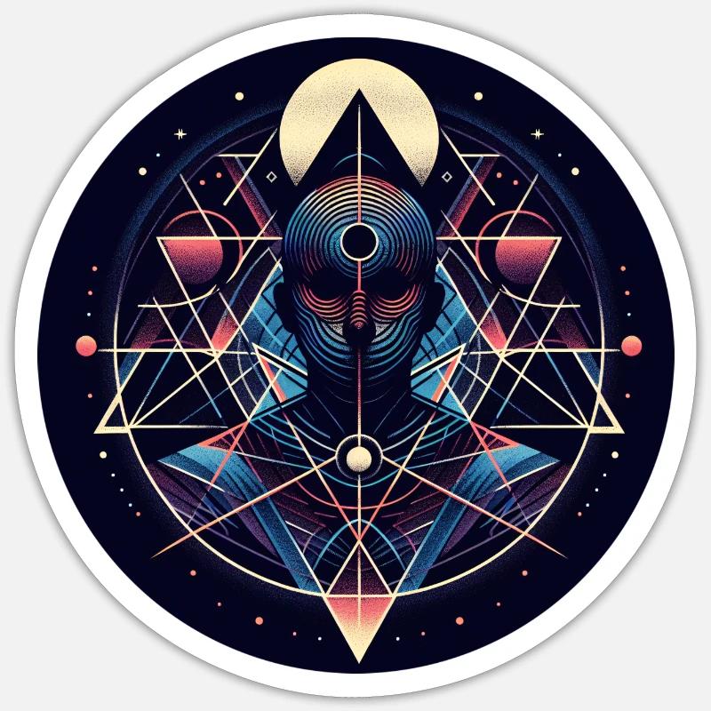 Spaceman - Sticker size S (10 x 10 cm) - white matte