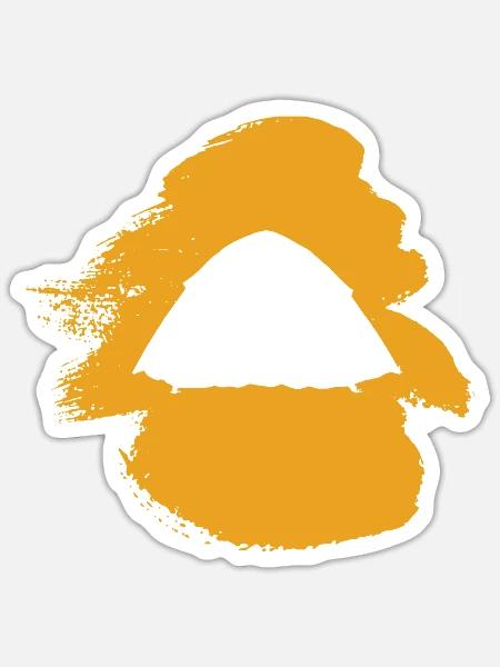 Zelt Zelt Camping - Sticker Größe S (10 x 10 cm) - Mattweiß