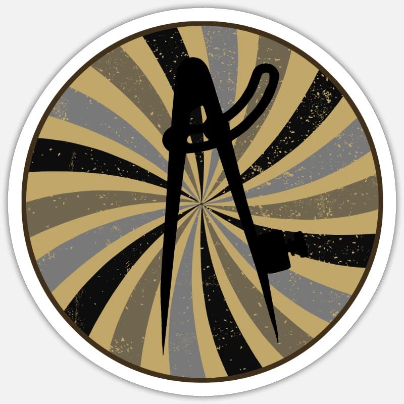Architecture Construction - Sticker taille S (10 x 10 cm) - blanc mat