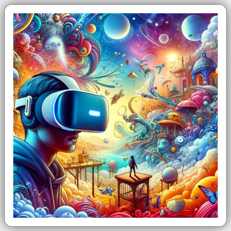 Metaverse Sticker Größe S (10 x 10 cm)