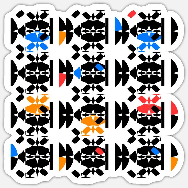Geometric & Colorful Patterns Sticker size S (10 x 10 cm)