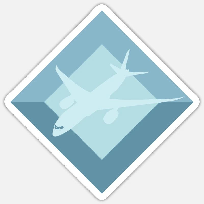 Aérospatial Aéronef aérospatial Sticker taille S (10 x 10 cm)