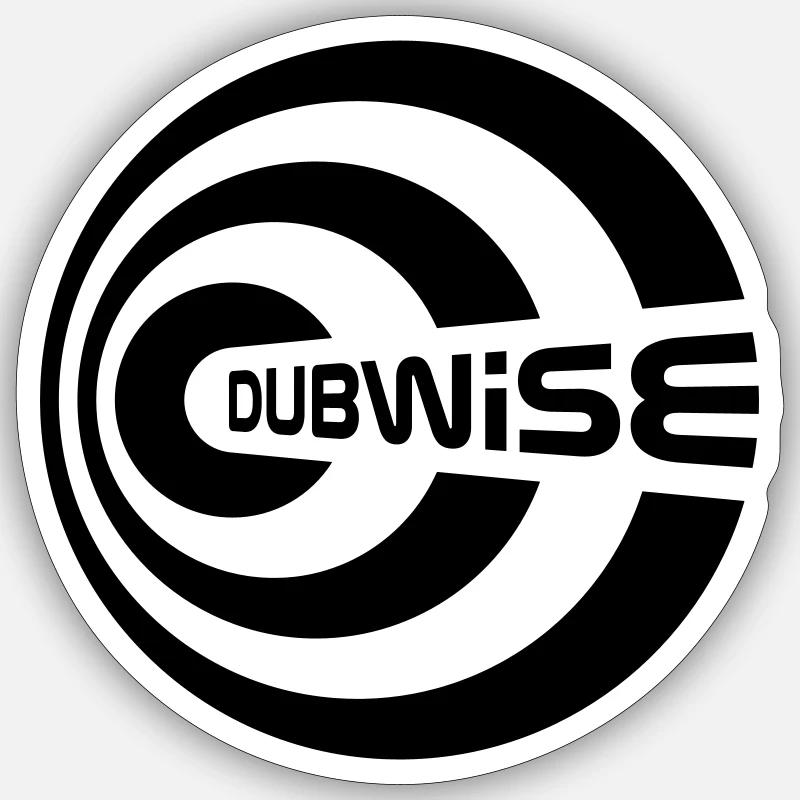 Dubwise - Sticker Größe S (10 x 10 cm) - Mattweiß