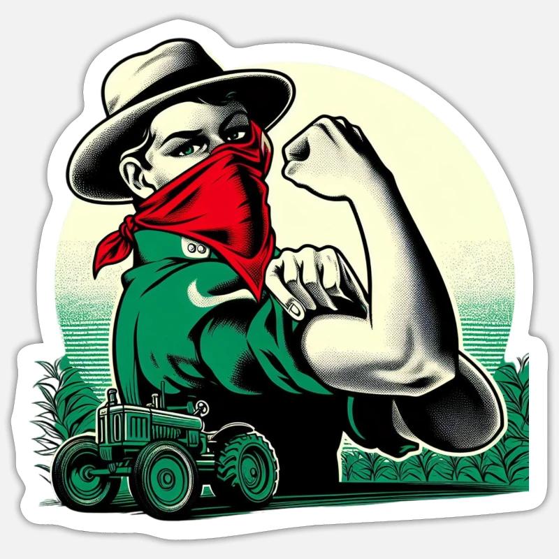 Strong Farmer Sticker size S (10 x 10 cm)