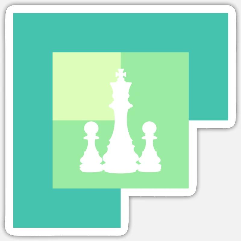 Chess bishop chess player Sticker size S (10 x 10 cm)