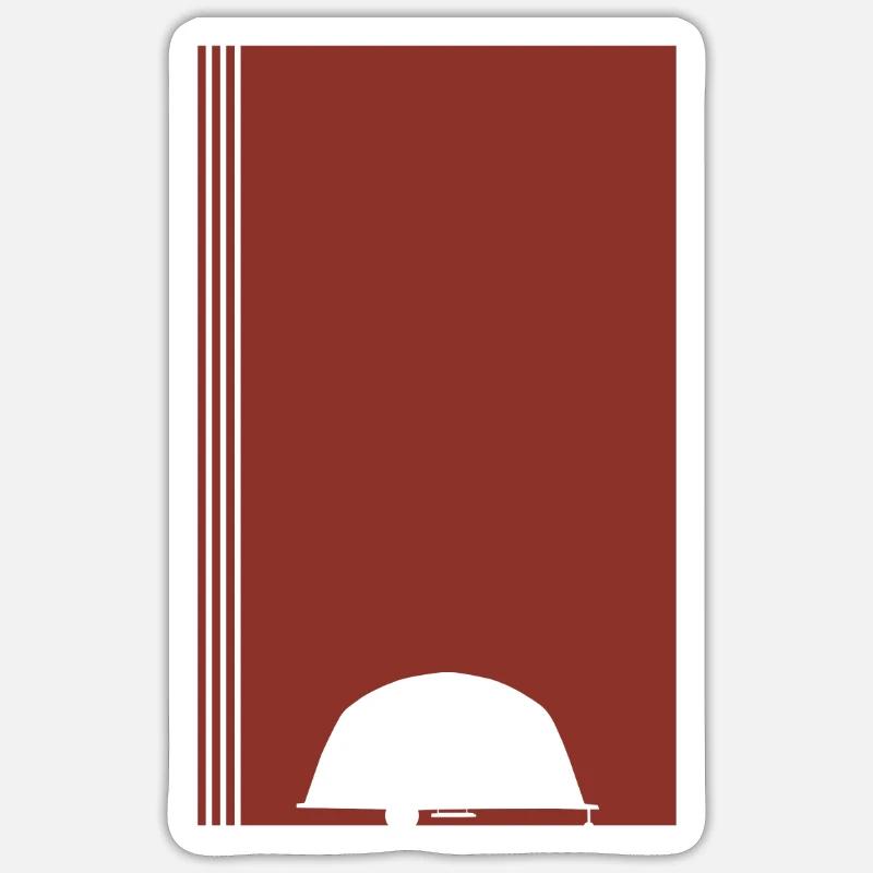 RV Camping Camper Caravan - Sticker size S (10 x 10 cm) - white matte