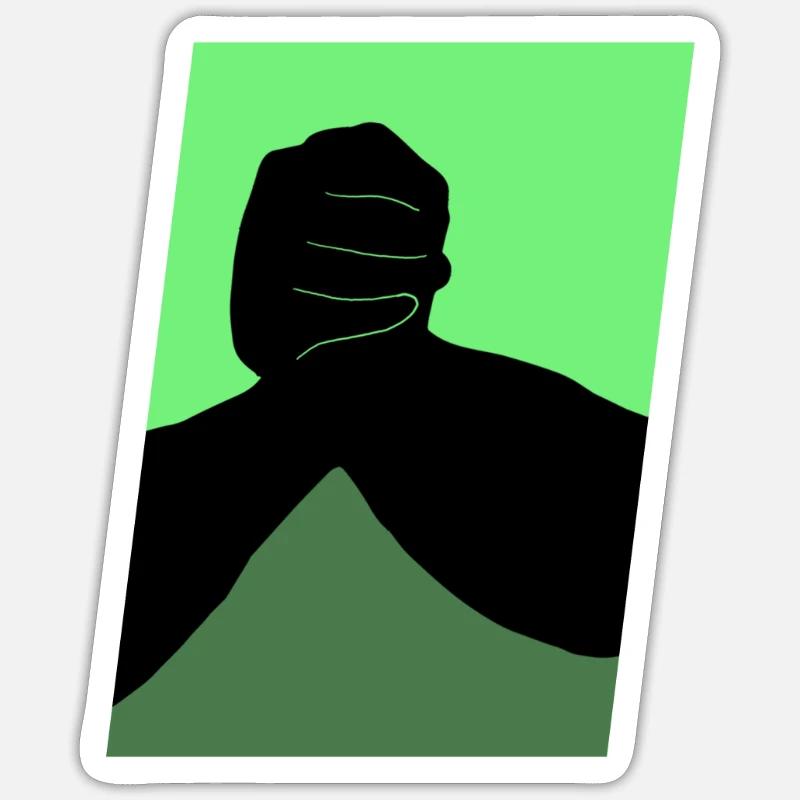 Bras de fer Bras de fer Développé couché Sticker taille S (10 x 10 cm)