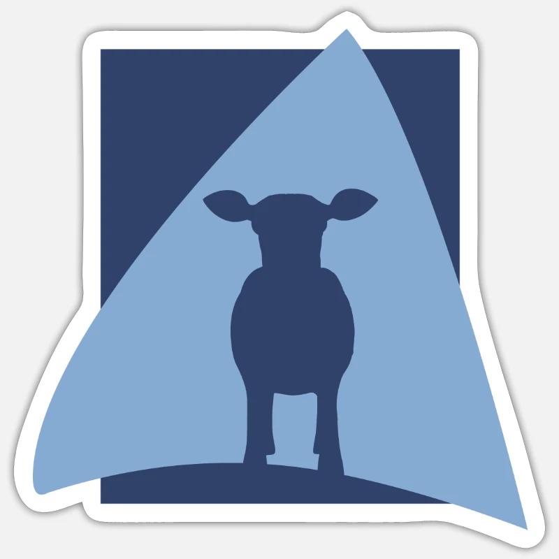 Cattle Farmer Farmer - Sticker size S (10 x 10 cm) - white matte