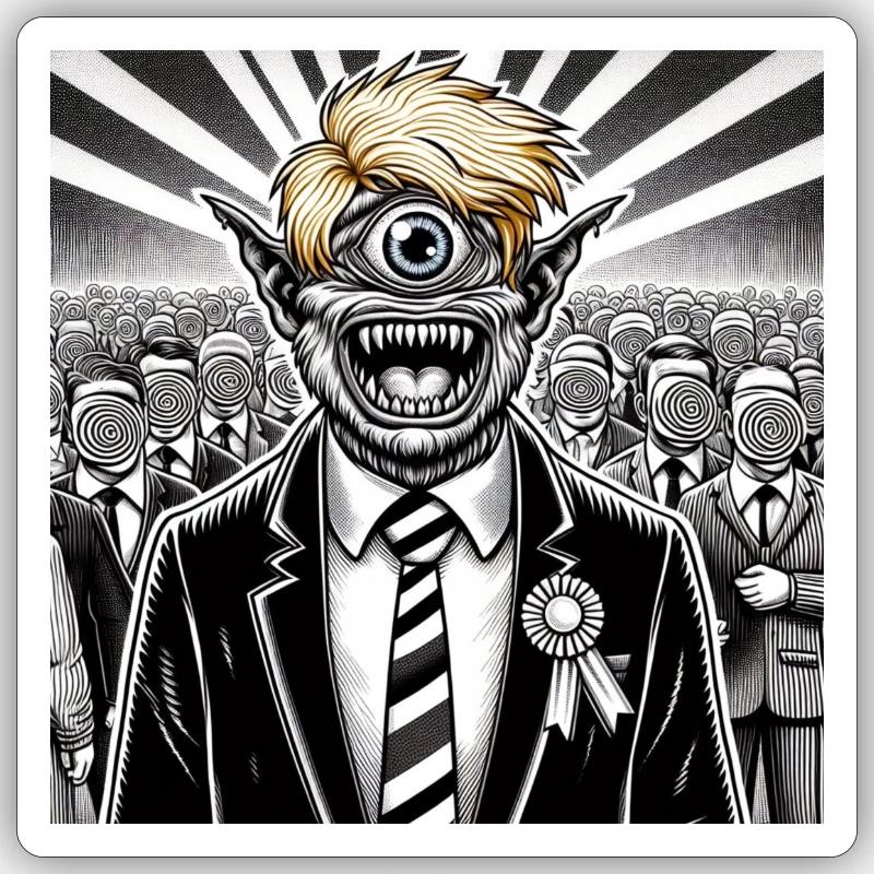 Think Twice Sticker Größe S (10 x 10 cm)