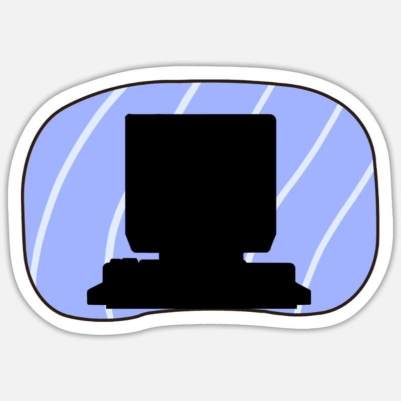 Computer Tech Internet - Sticker size S (10 x 10 cm) - white matte