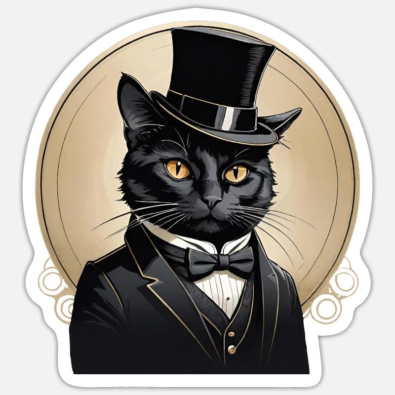 Gueule de bois - Sticker taille S (10 x 10 cm) - blanc mat