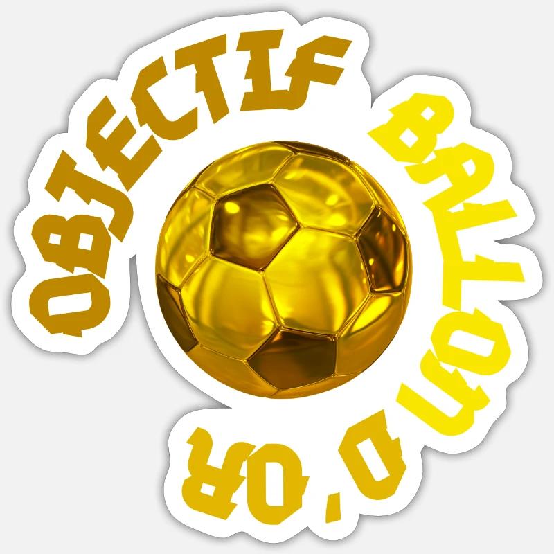 Objectif Ballon D'or : C'est toi le Meilleur Sticker taille S (10 x 10 cm)