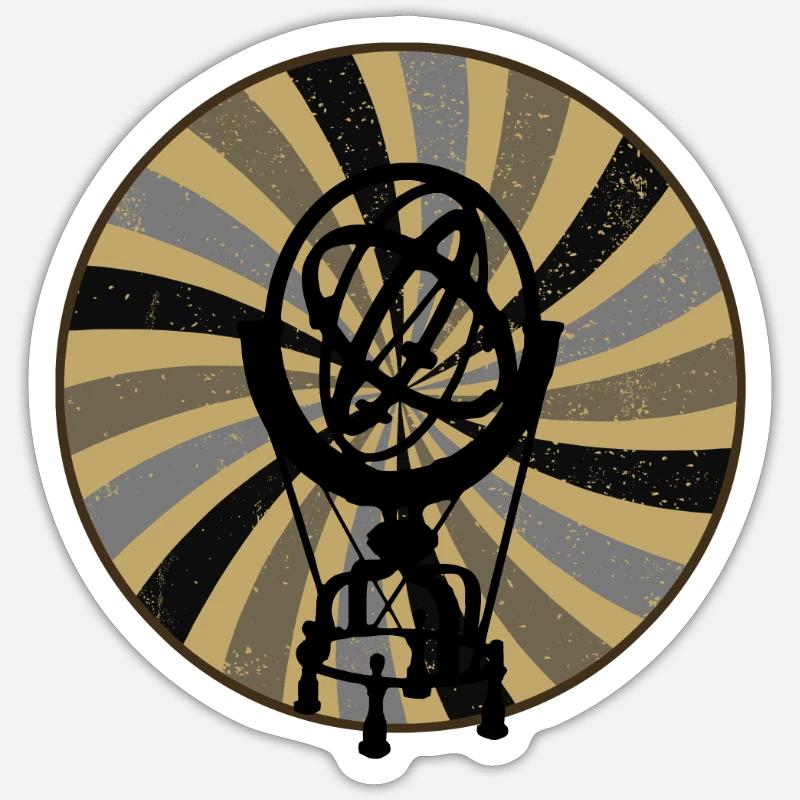 Astrophysique Corps célestes - Sticker taille S (10 x 10 cm) - blanc mat