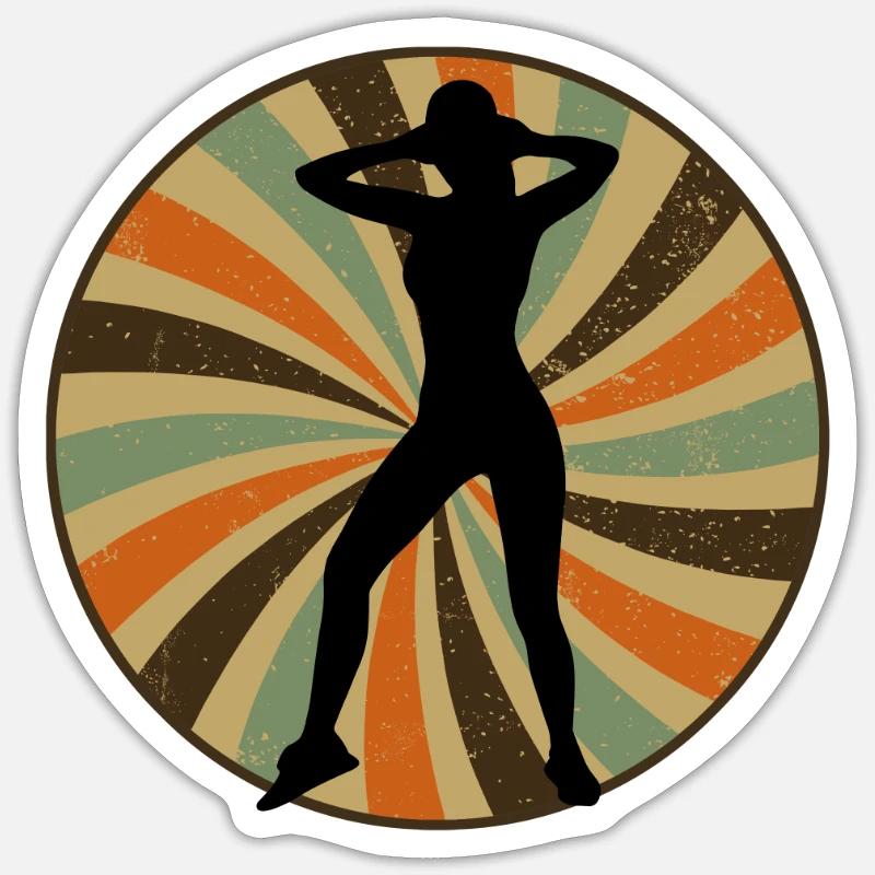 Exercise Cardio Aerobics - Sticker size S (10 x 10 cm) - white matte