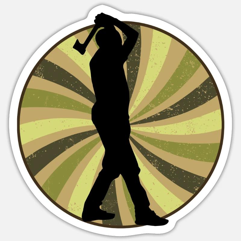 Lancer de hache Axtwerfen Sticker taille S (10 x 10 cm)