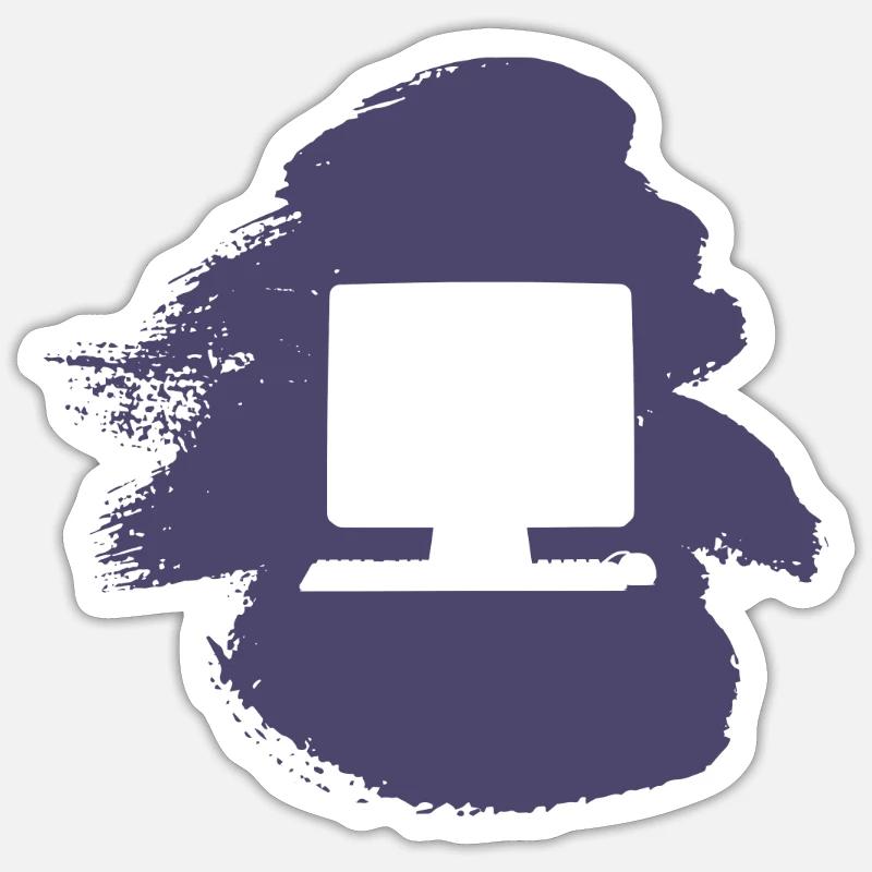 PC Computer Work Gamer Sticker size S (10 x 10 cm)