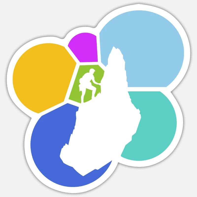 Climbing Wall Climber Climber Sticker size S (10 x 10 cm)