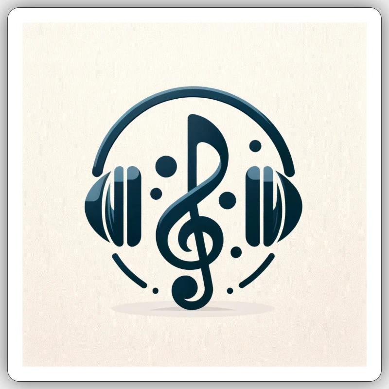 Melodic elegance Sticker size S (10 x 10 cm)