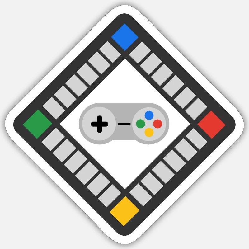 Brettspiele | Boardgame Logo Sticker Größe S (10 x 10 cm)