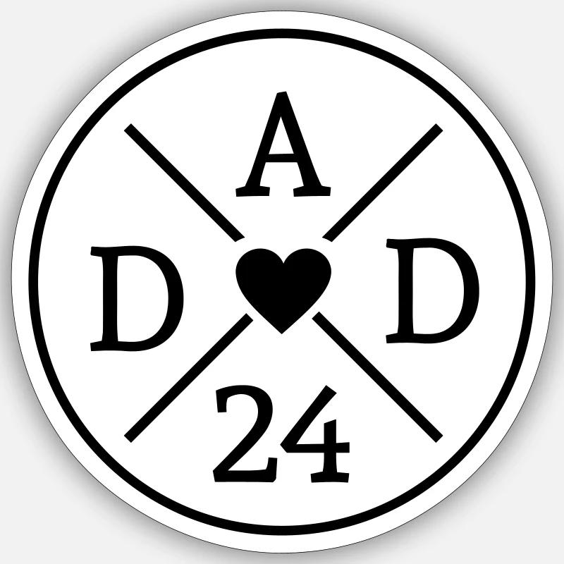Dad 24 Vector Color Change Possible Sticker size S (10 x 10 cm)