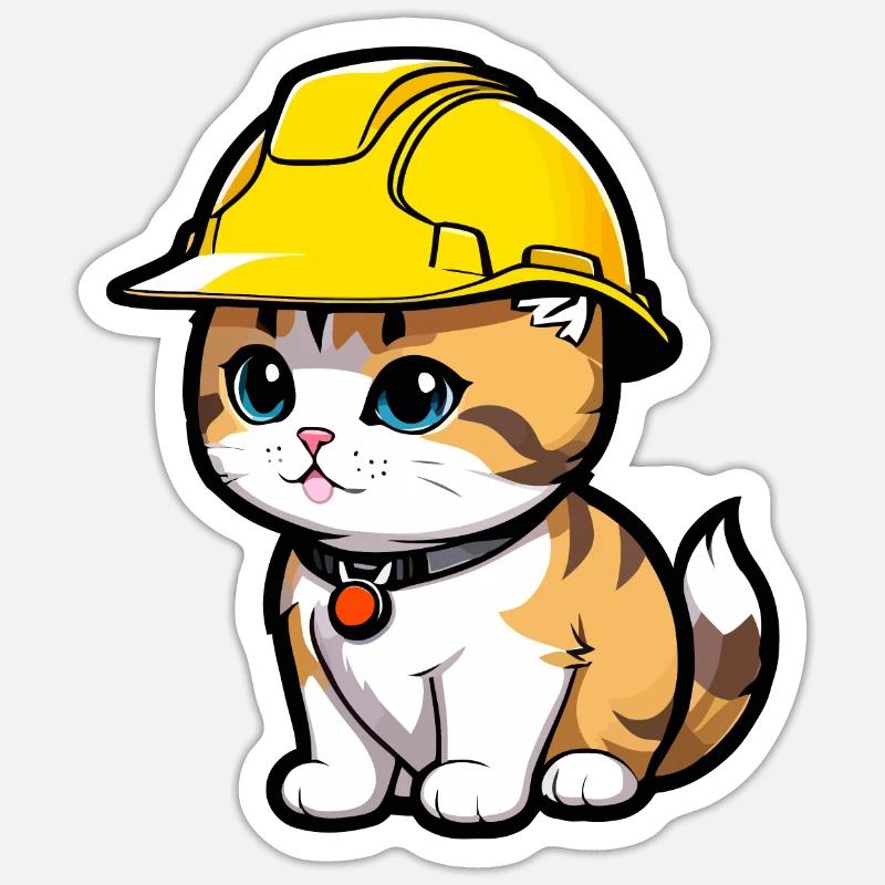Chat Worker - Sticker size S (10 x 10 cm) - white matte